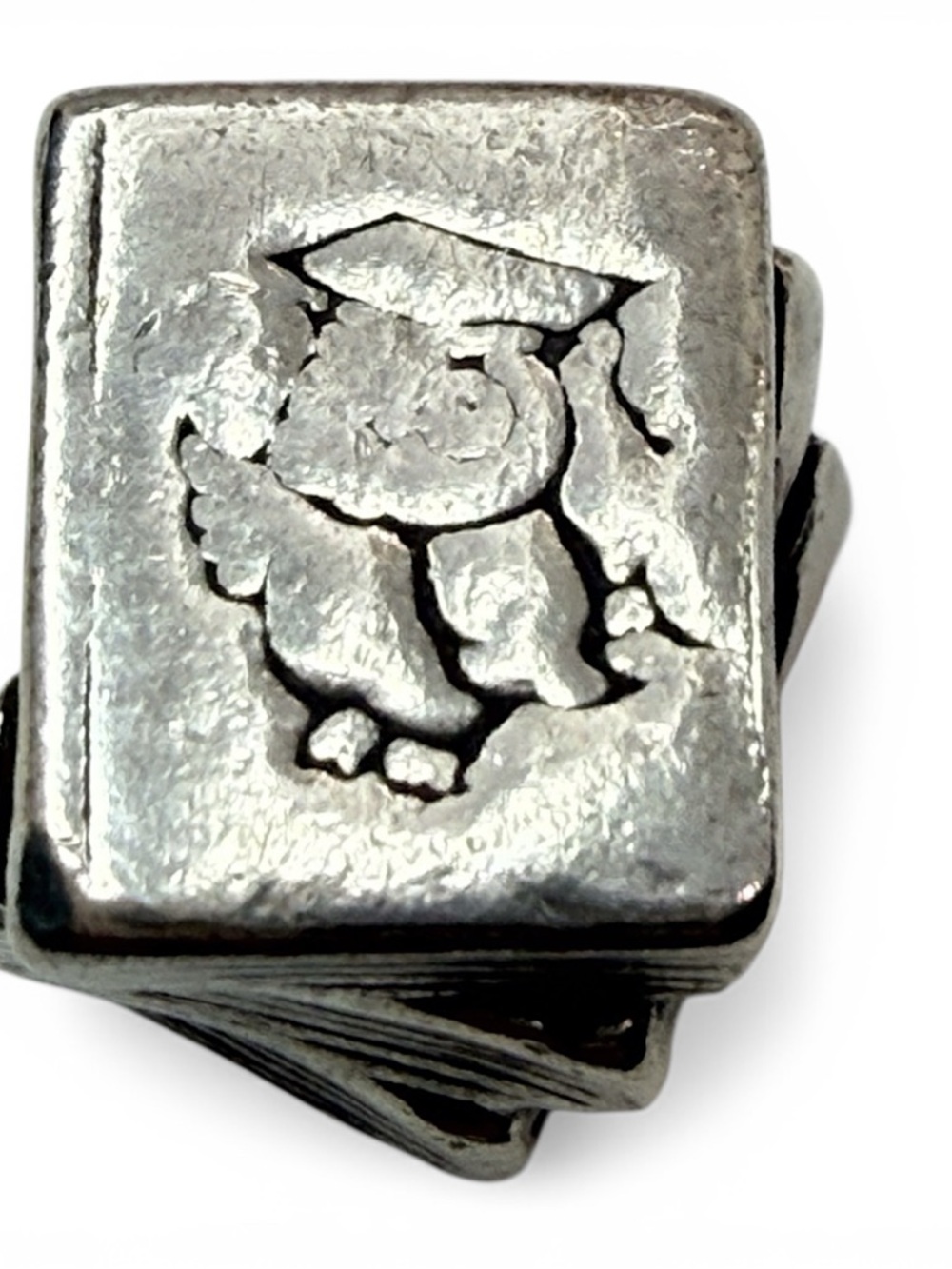Pandora Retired Study Book Stack Charm 925 ALE Threaded